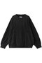 【UNISEX】パイピング切替 裏毛ピグメントダイスウェット メゾンスペシャル/MAISON SPECIAL BLK(ブラック)