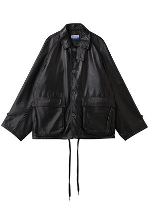 メゾンスペシャル/MAISON SPECIALの【UNISEX】SHEEPレザーフロントボタンシングルジャケット(110800/110804)