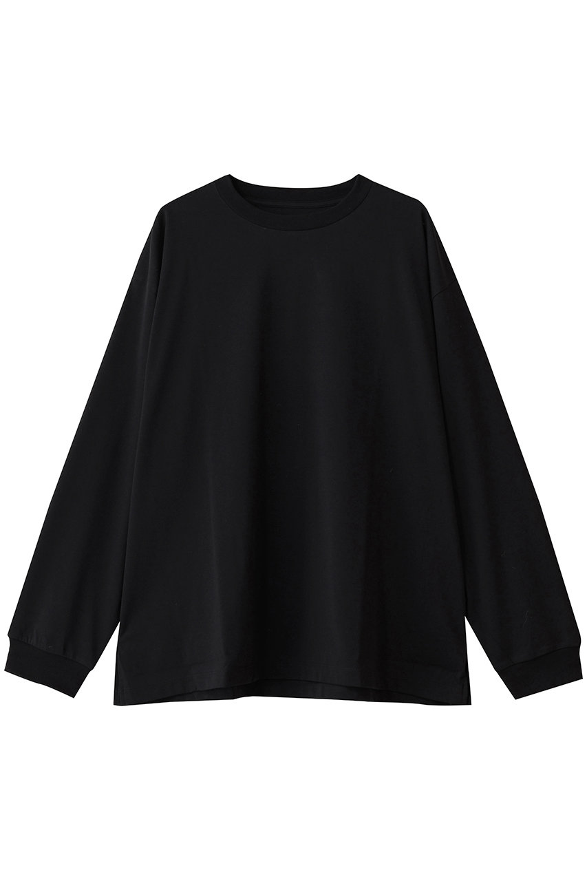 メゾンスペシャル/MAISON SPECIALの【UNISEX】ECILプレーティング天竺カットソー L/S(BLK(ブラック)/11252411310)