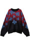 【UNISEX】フラワーグラデーション モヘアシャギーニット メゾンスペシャル/MAISON SPECIAL RED(レッド)