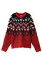 【UNISEX】フェアアイル シャギーMIX JQDニット メゾンスペシャル/MAISON SPECIAL RED(レッド)