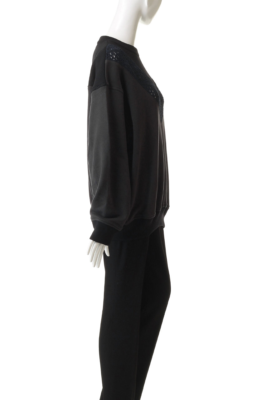 MAISON SPECIAL(メゾンスペシャル)｜【UNISEX】レース編みV切替コンビ