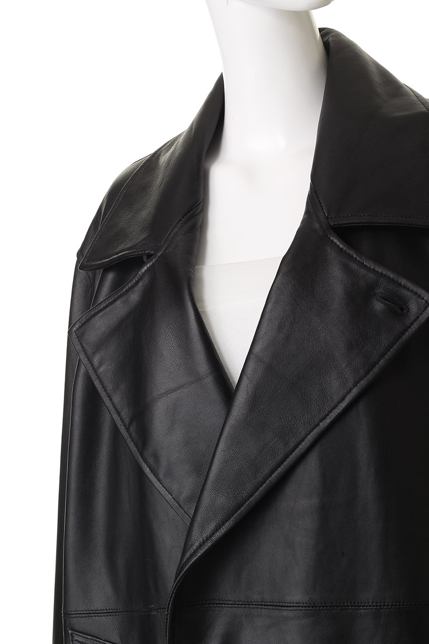 MAISON SPECIALブラック ロングコート SIZE FREE MAISON SPECIAL(メゾンスペシャル)｜【UNISEX】SHEEPレザーロング