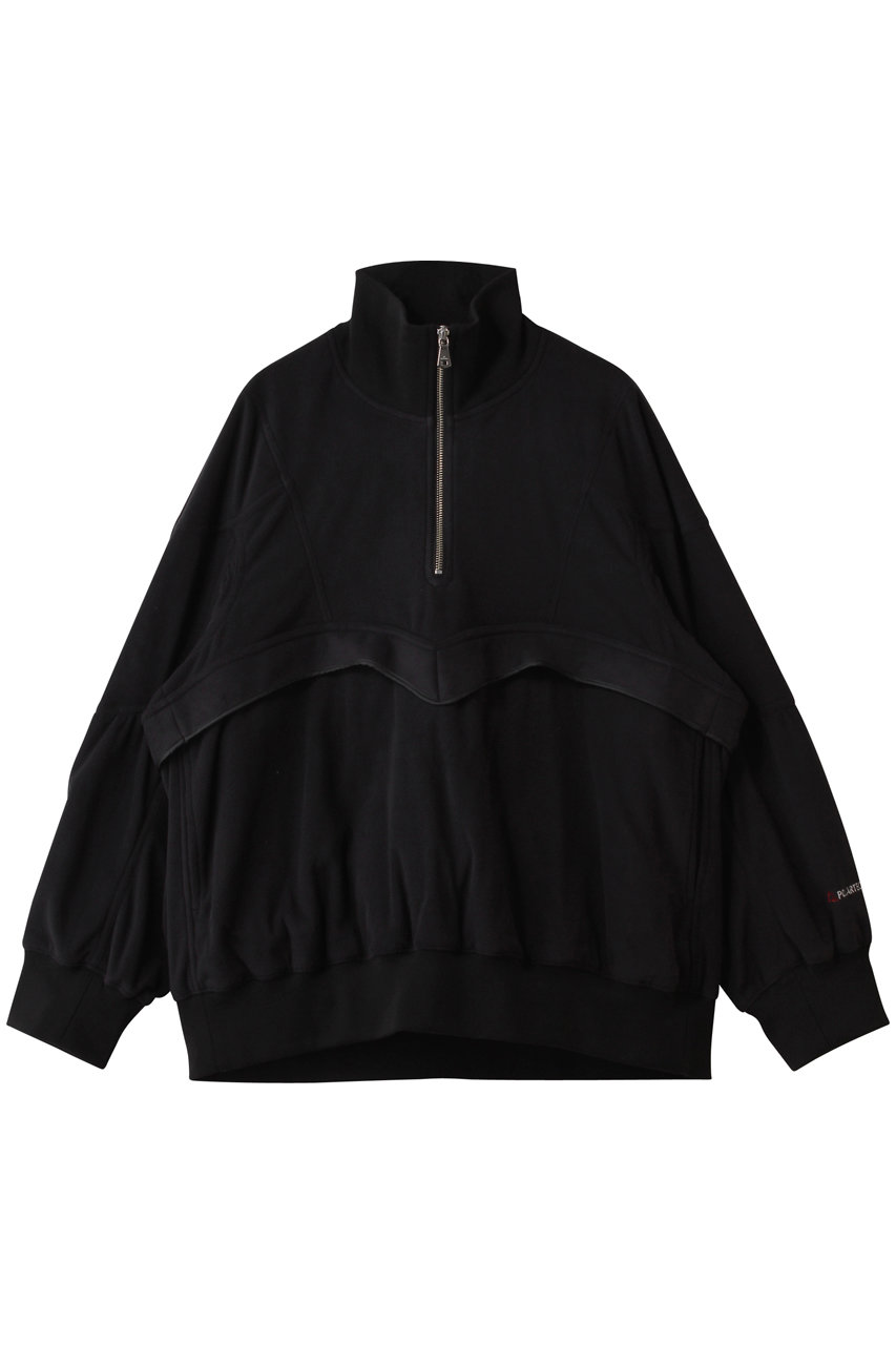 MAISON SPECIAL 【UNISEX】ポーラテックハーフジップフリースブルゾン (BLK(ブラック), 1) メゾンスペシャル ELLE SHOP MAISON SPECIAL 【UNISEX】ポーラテックハーフジップフリースブルゾン (BLK(ブラック), 1) メゾンスペシャル ELLE SHOP