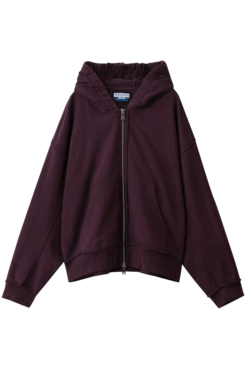 メゾンスペシャル/MAISON SPECIALの【UNISEX】Prime-Over ギャザーフーディー ZIPパーカー(BGD(バーガンディー)/11252411318)