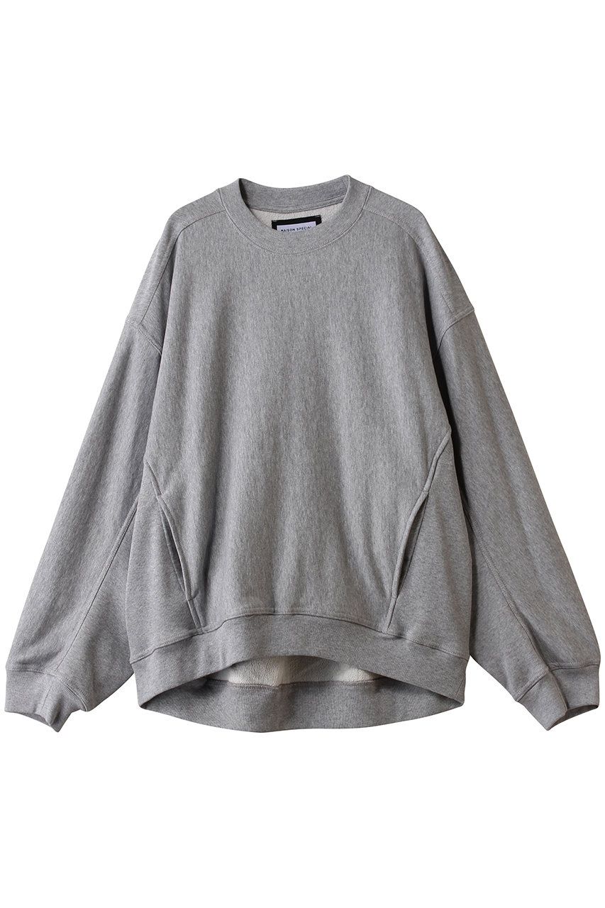 MAISON SPECIAL 【UNISEX】Prime-Over クルーネックPO (GRY(グレー), 1) メゾンスペシャル ELLE SHOP MAISON SPECIAL 【UNISEX】Prime-Over クルーネックPO (GRY(グレー), 1) メゾンスペシャル ELLE SHOP