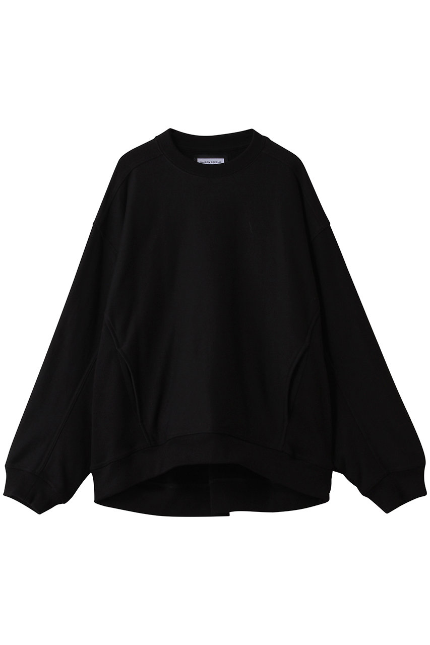 MAISON SPECIAL 【UNISEX】Prime-Over クルーネックPO (BLK(ブラック), 0) メゾンスペシャル ELLE SHOP MAISON SPECIAL 【UNISEX】Prime-Over クルーネックPO (BLK(ブラック), 0) メゾンスペシャル ELLE SHOP