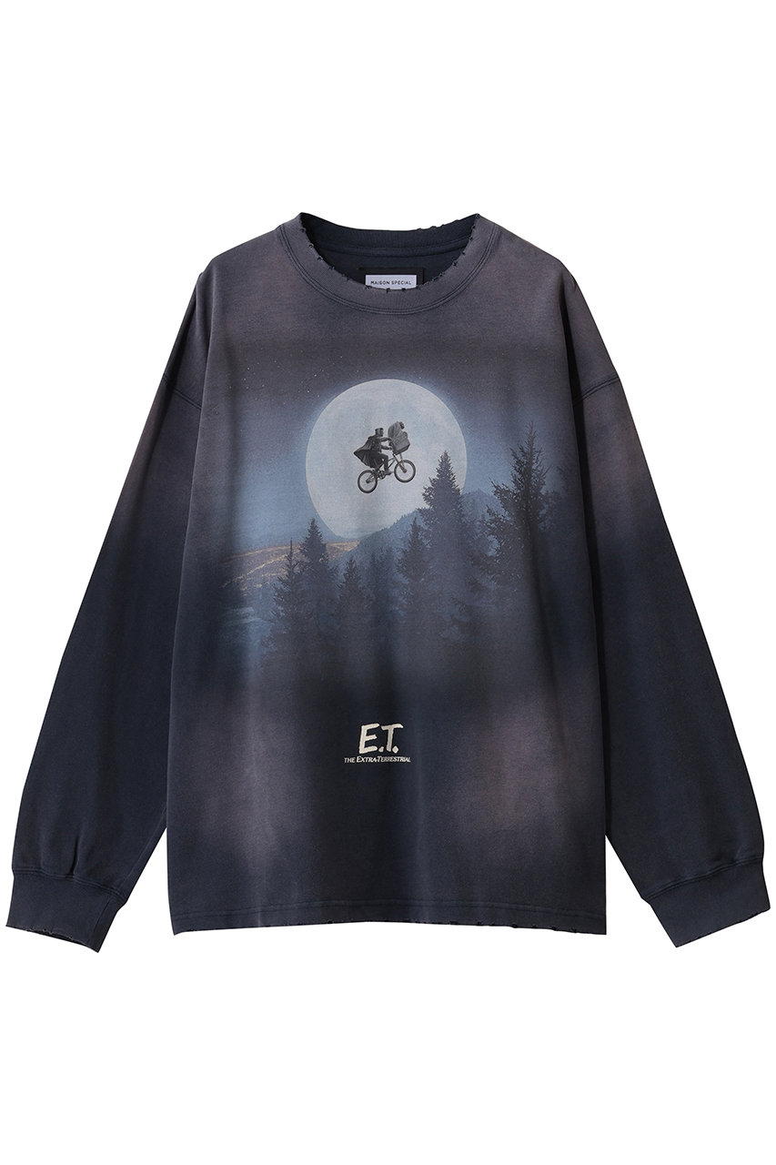 MAISON SPECIAL 【UNISEX】Movie プライムオーバーS/STシャツ L/S (E.T.)-月と自転車- (NVY(ネイビー), 1) メゾンスペシャル ELLE SHOP