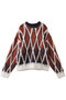 【UNISEX】７GGシャギーJQDニット　ダイヤパターン メゾンスペシャル/MAISON SPECIAL ORG(オレンジ)