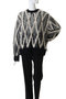 【UNISEX】７GGシャギーJQDニット　ダイヤパターン メゾンスペシャル/MAISON SPECIAL