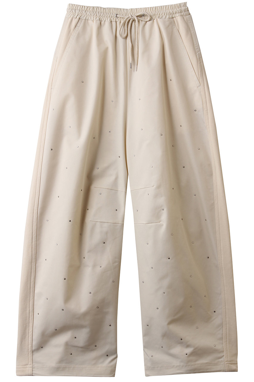メゾンスペシャル/MAISON SPECIALのDocking Rhinestone Easy Pants/ドッキングラインストーンイージーパンツ(O.WHT(オフホワイト)/21252465316)