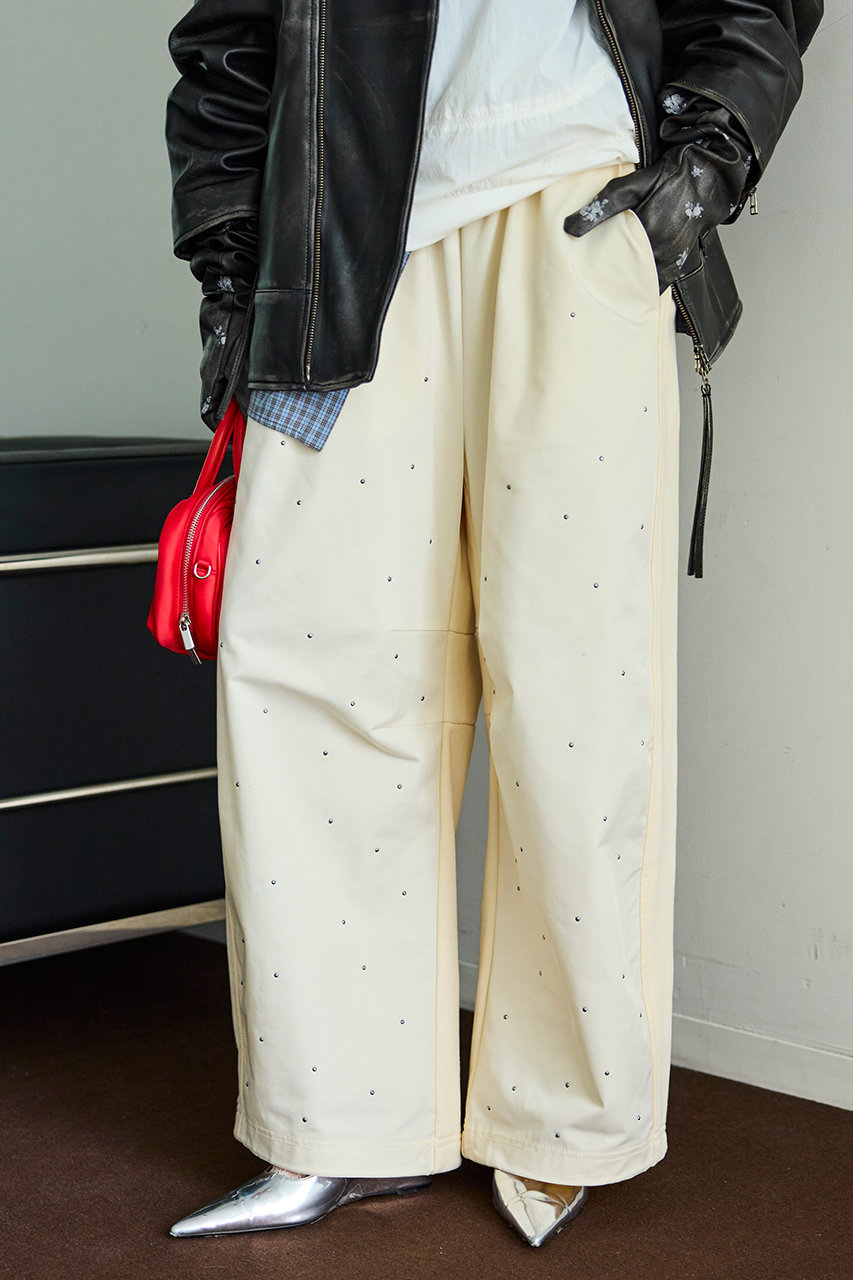MAISON SPECIAL(メゾンスペシャル)｜Docking Rhinestone Easy Pants
