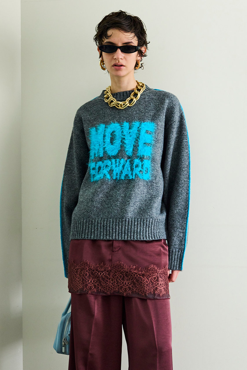 MAISON SPECIAL(メゾンスペシャル)｜MOVE FORWARD logo knit/MOVE