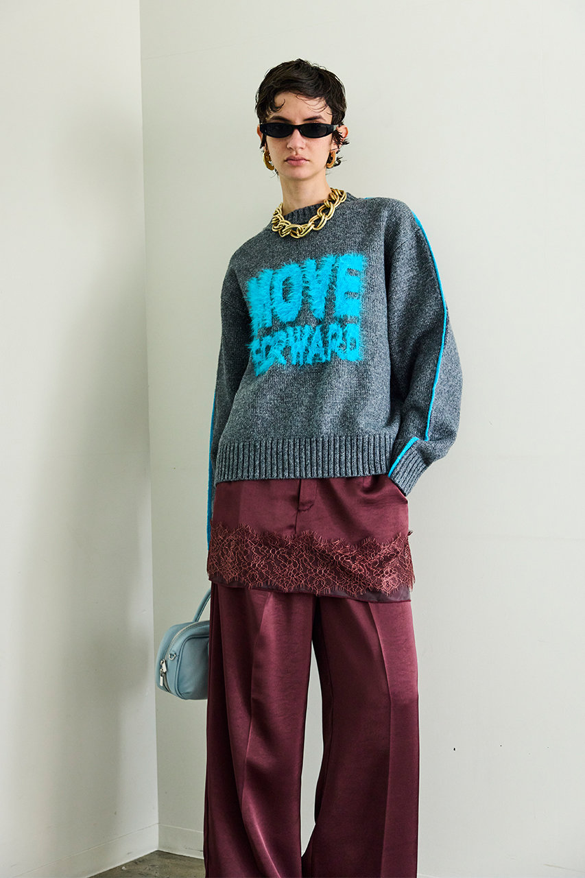 MAISON SPECIAL(メゾンスペシャル)｜MOVE FORWARD logo knit/MOVE