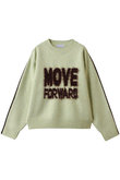 MOVE FORWARD logo knit/MOVE FORWARDロゴニット