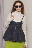 【Wrangler×MAISON SPECIAL】Collaboration Denim Bustier/ラングラーコラボレーションデニムビスチェ