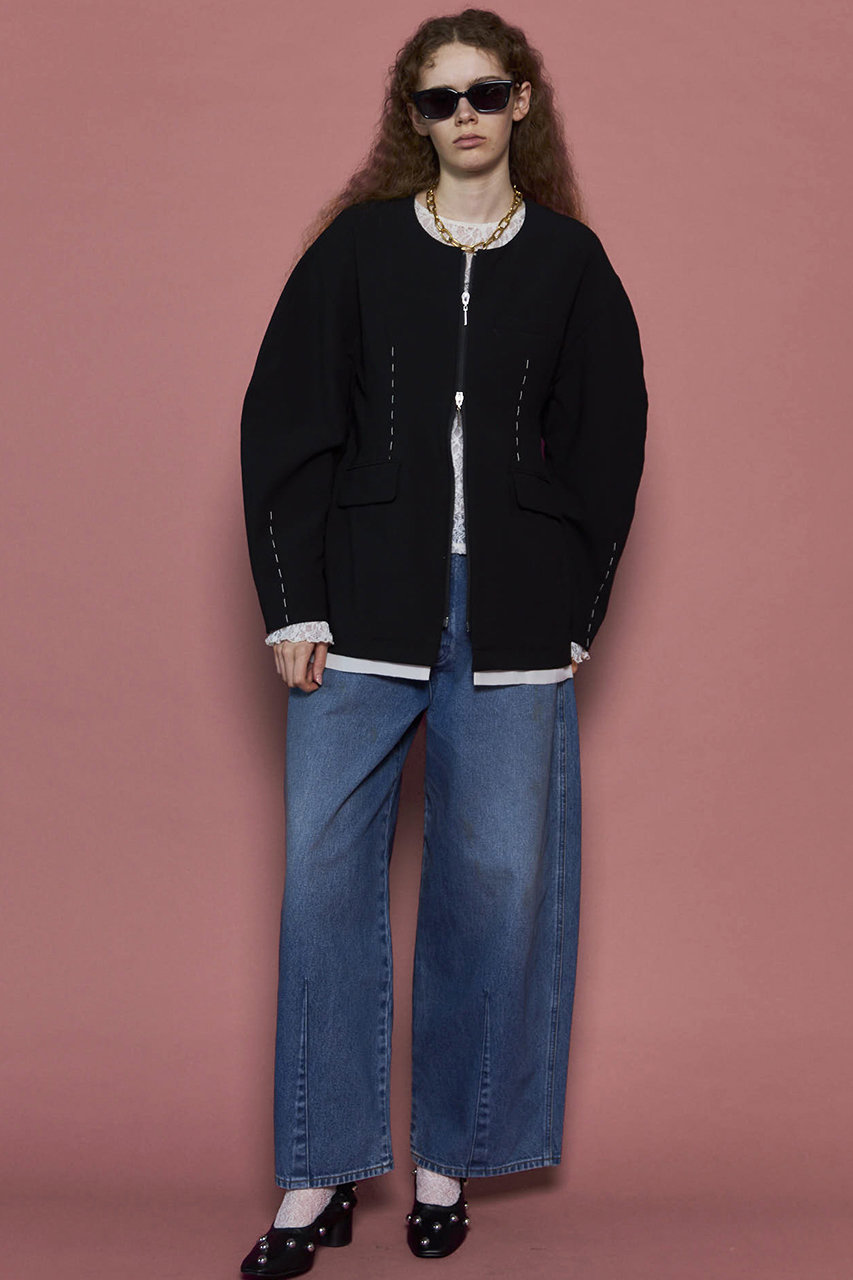 MAISON SPECIAL(メゾンスペシャル)｜Hour Glass Worsted Zip Jacket