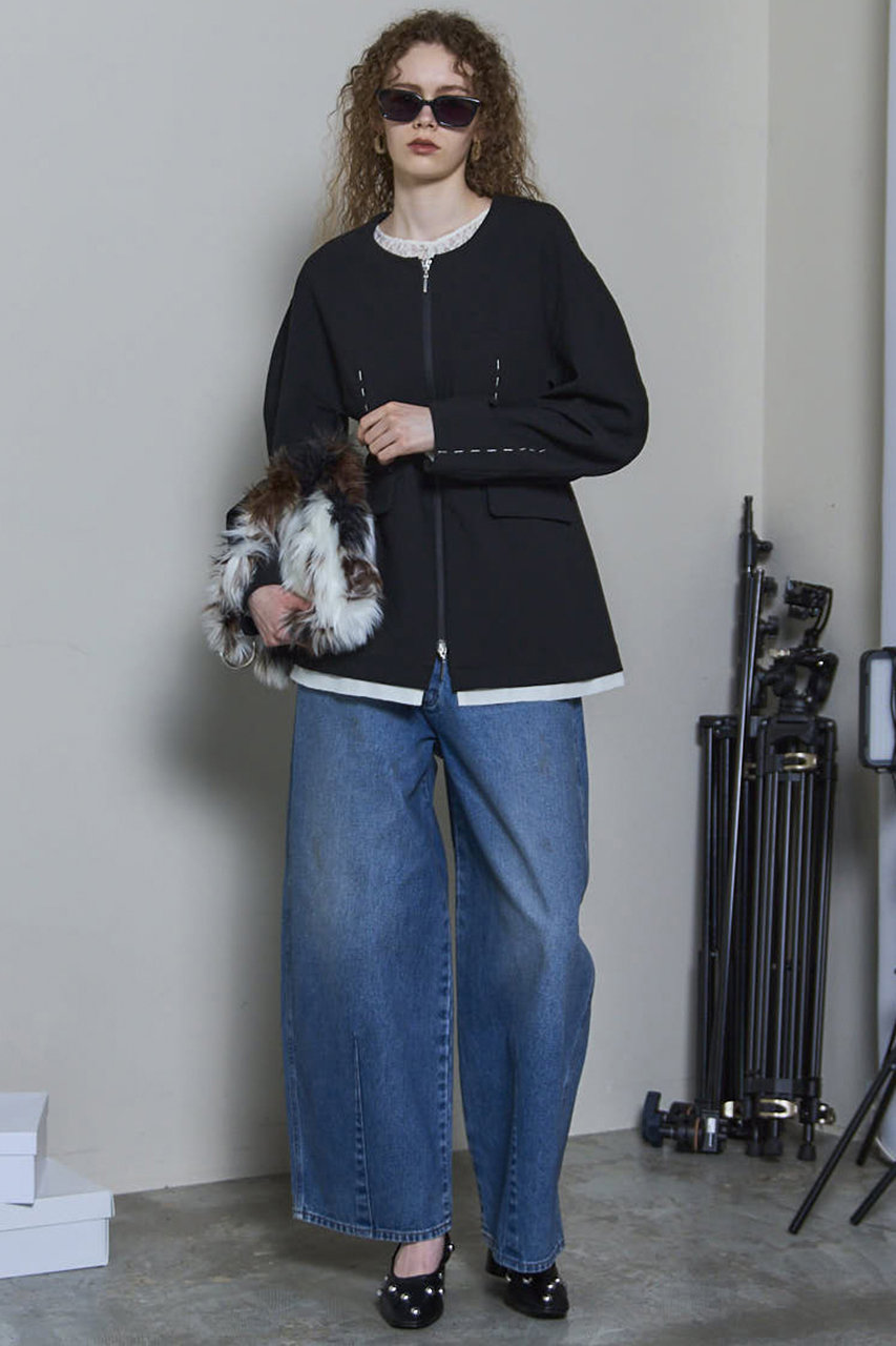 MAISON SPECIAL(メゾンスペシャル)｜Hour Glass Worsted Zip Jacket