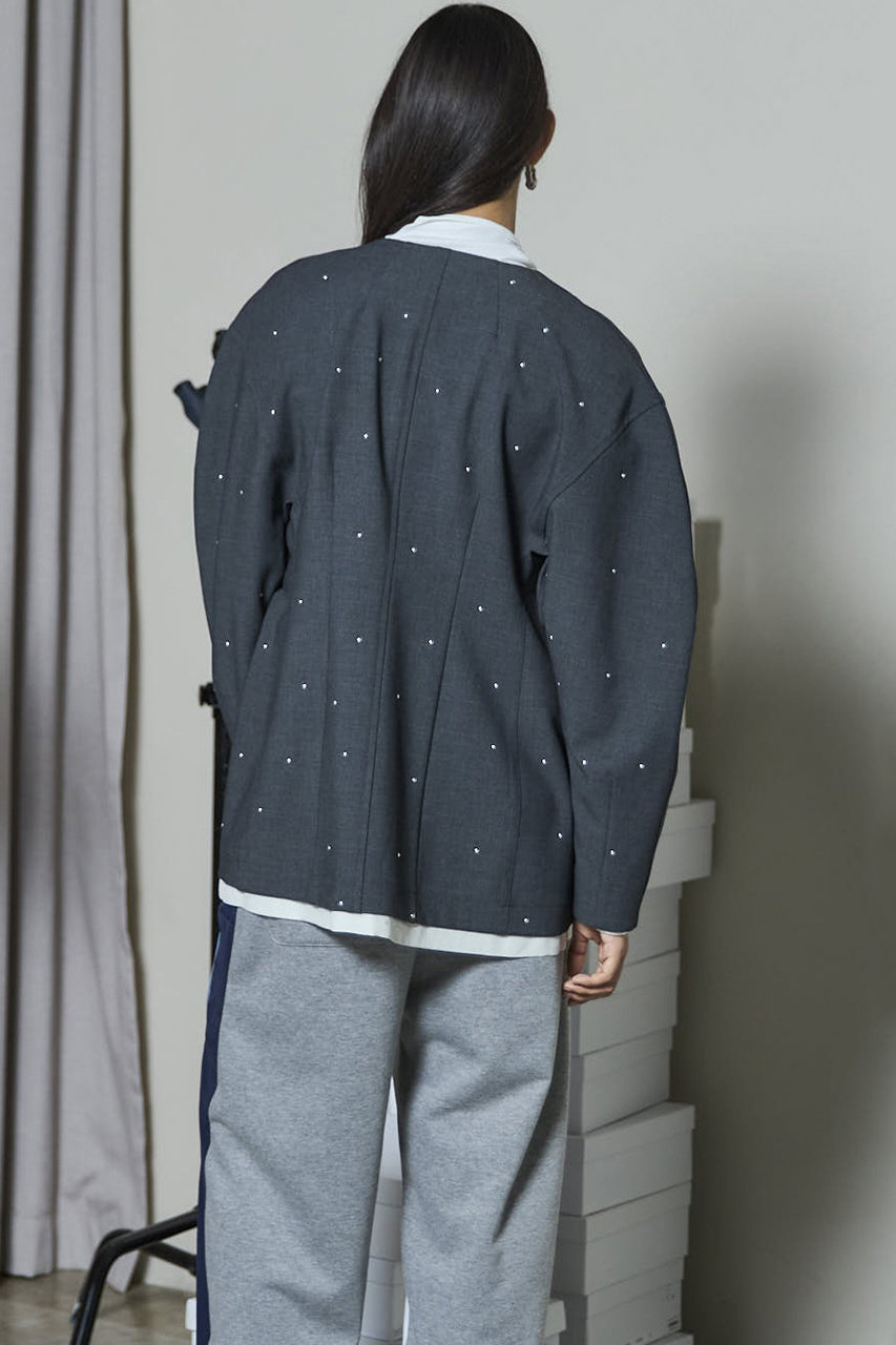 MAISON SPECIAL(メゾンスペシャル)｜Studs Hour Glass Worsted Zip