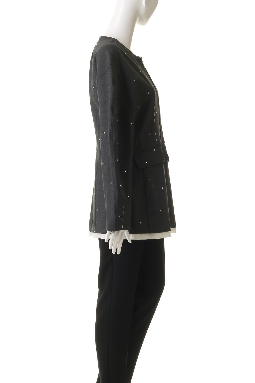 MAISON SPECIAL(メゾンスペシャル)｜Studs Hour Glass Worsted Zip