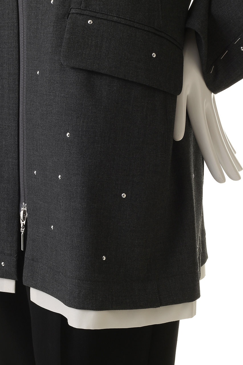 MAISON SPECIAL(メゾンスペシャル)｜Studs Hour Glass Worsted Zip