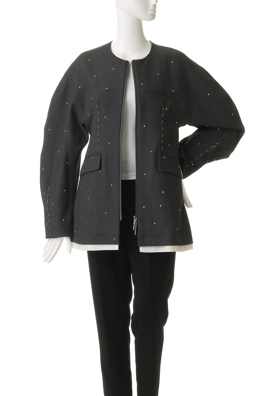 MAISON SPECIAL(メゾンスペシャル)｜Studs Hour Glass Worsted Zip