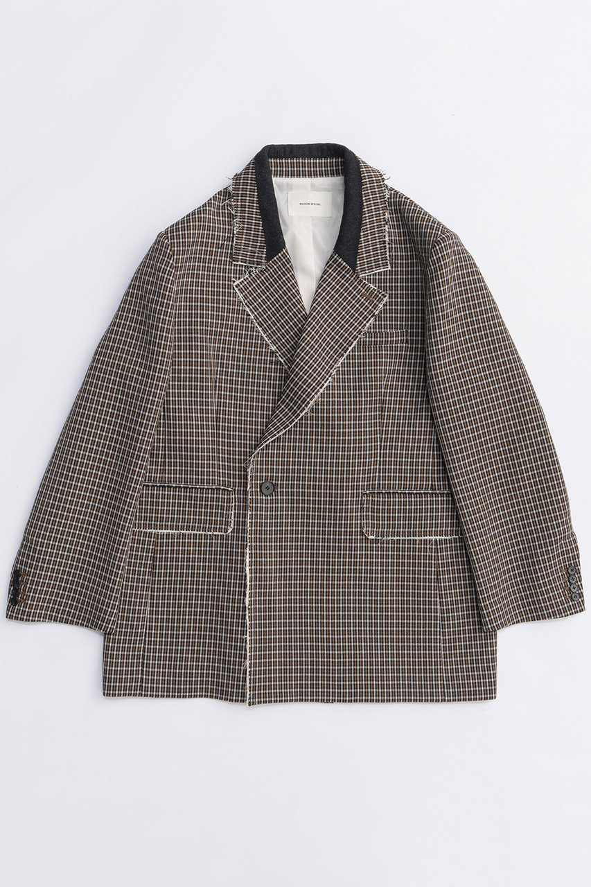 MAISON SPECIAL 2way Hooded Scarf Cut Off Jacket/2WAYフードスカーフカットオフジャケット (BRN(ブラウン), FREE) メゾンスペシャル ELLE SHOP MAISON SPECIAL 2way Hooded Scarf Cut Off Jacket/2WAYフードスカーフカットオフジャケット (BRN(ブラウン), FREE) メゾンスペシャル ELLE SHOP