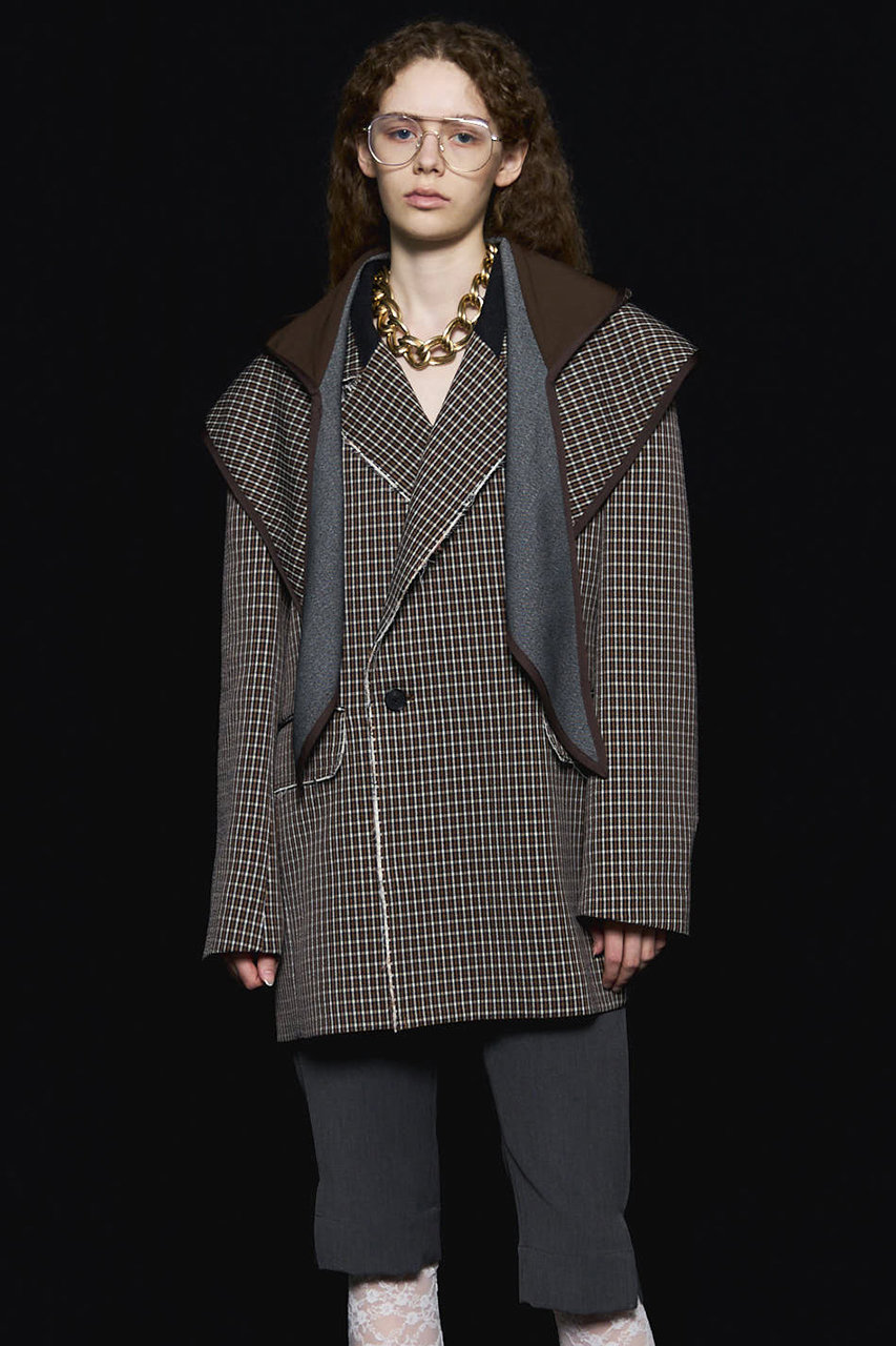 MAISON SPECIAL(メゾンスペシャル)｜2way Hooded Scarf Cut Off Jacket