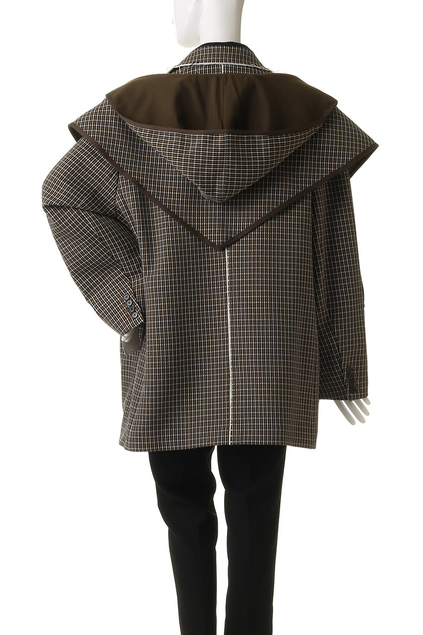 MAISON SPECIAL(メゾンスペシャル)｜2way Hooded Scarf Cut Off Jacket