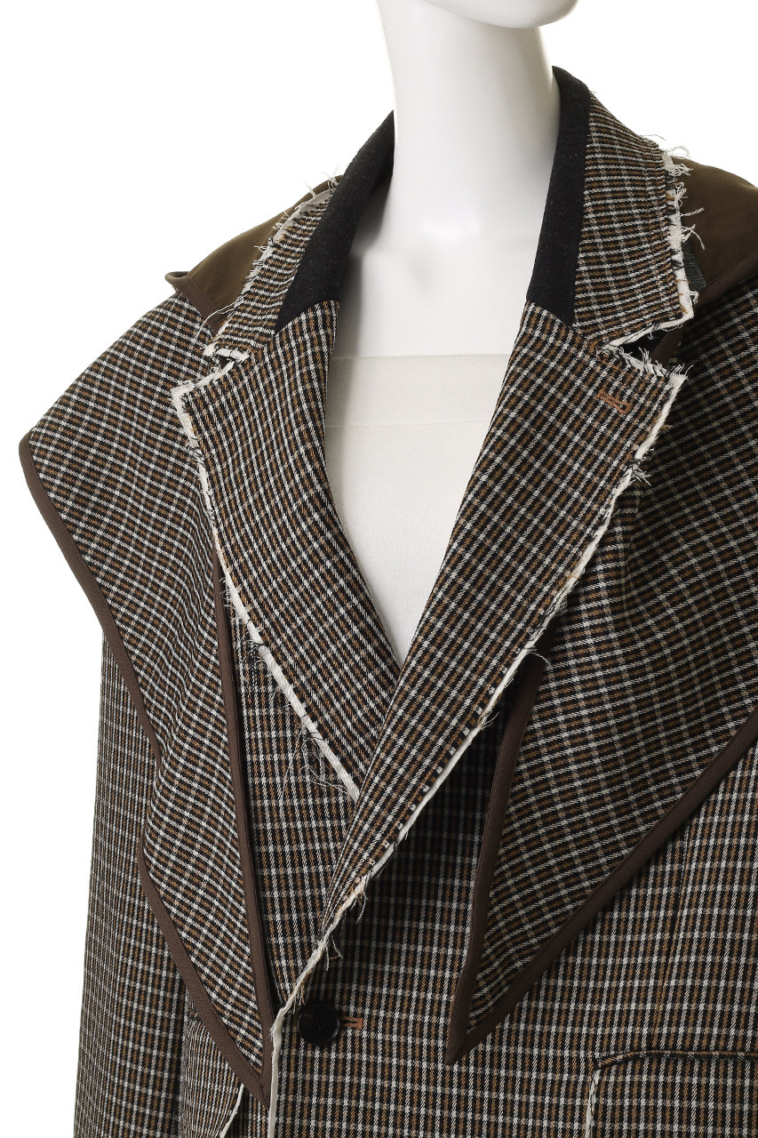 MAISON SPECIAL(メゾンスペシャル)｜2way Hooded Scarf Cut Off Jacket