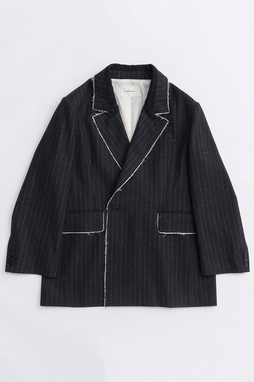 MAISON SPECIAL 2way Hooded Scarf Cut Off Jacket/2WAYフードスカーフカットオフジャケット (GRY(グレー), FREE) メゾンスペシャル ELLE SHOP MAISON SPECIAL 2way Hooded Scarf Cut Off Jacket/2WAYフードスカーフカットオフジャケット (GRY(グレー), FREE) メゾンスペシャル ELLE SHOP