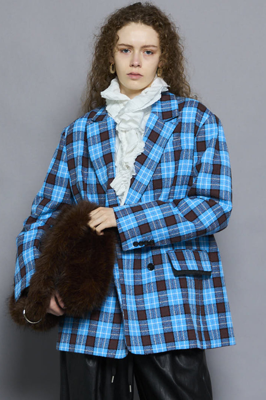 MAISON SPECIAL(メゾンスペシャル)｜Loop Yarn Plaid Jacket/ループ
