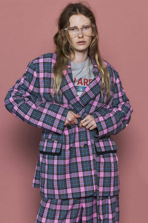 メゾンスペシャル/MAISON SPECIALのLoop Yarn Plaid Jacket/ループチェックジャケット(110800/110801)