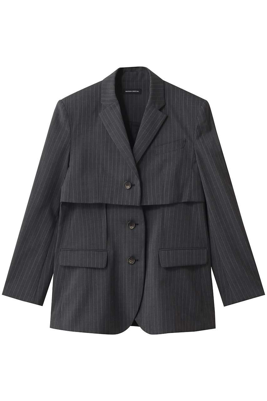 MAISON SPECIAL Multiway Layered Jacket/マルチウェイレイヤードジャケット (GRY(グレー), FREE) メゾンスペシャル ELLE SHOP MAISON SPECIAL Multiway Layered Jacket/マルチウェイレイヤードジャケット (GRY(グレー), FREE) メゾンスペシャル ELLE SHOP