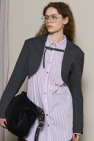 メゾンスペシャル/MAISON SPECIALのShort Bolero Jacket/ショートボレロジャケット(110800/110801)