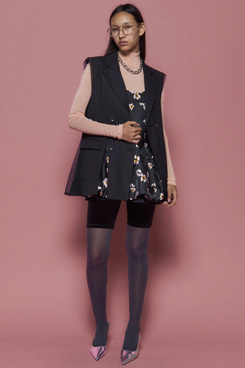 MAISON SPECIAL(メゾンスペシャル)｜Side Tulle Gilet/サイド