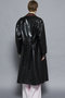 faux Leather  Balmacaan Coat/フェイクレザーステンカラーコート メゾンスペシャル/MAISON SPECIAL