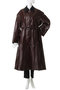 faux Leather  Balmacaan Coat/フェイクレザーステンカラーコート メゾンスペシャル/MAISON SPECIAL