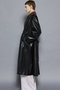 faux Leather  Balmacaan Coat/フェイクレザーステンカラーコート メゾンスペシャル/MAISON SPECIAL