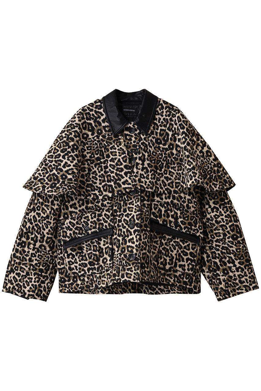 MAISON SPECIAL leopard Military Cape Jacket/レオパードミリタリーケープジャケット (MLT1(マルチカラー), FREE) メゾンスペシャル ELLE SHOP MAISON SPECIAL leopard Military Cape Jacket/レオパードミリタリーケープジャケット (MLT1(マルチカラー), FREE) メゾンスペシャル ELLE SHOP