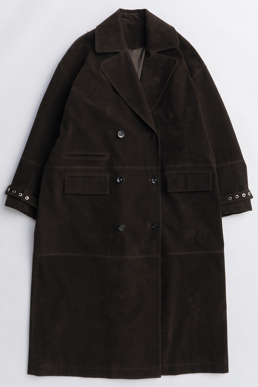 MAISON SPECIAL Suede Trench Coat/スエードトレンチコート (BRN(ブラウン), FREE) メゾンスペシャル ELLE SHOP MAISON SPECIAL Suede Trench Coat/スエードトレンチコート (BRN(ブラウン), FREE) メゾンスペシャル ELLE SHOP