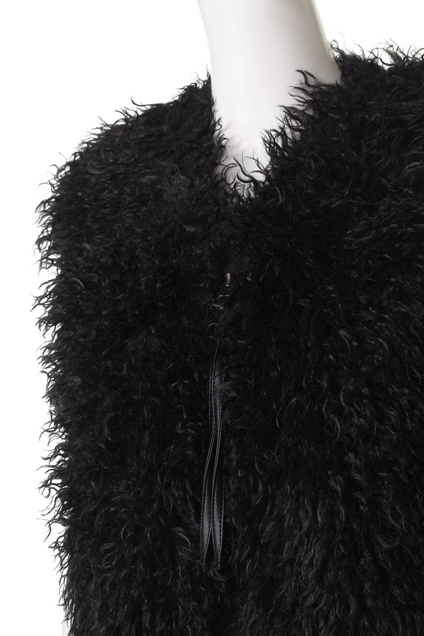 MAISON SPECIAL(メゾンスペシャル)｜Fur Vest/ファーベスト/BLK