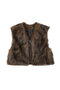 Fur Vest/ファーベスト メゾンスペシャル/MAISON SPECIAL BRN(ブラウン)