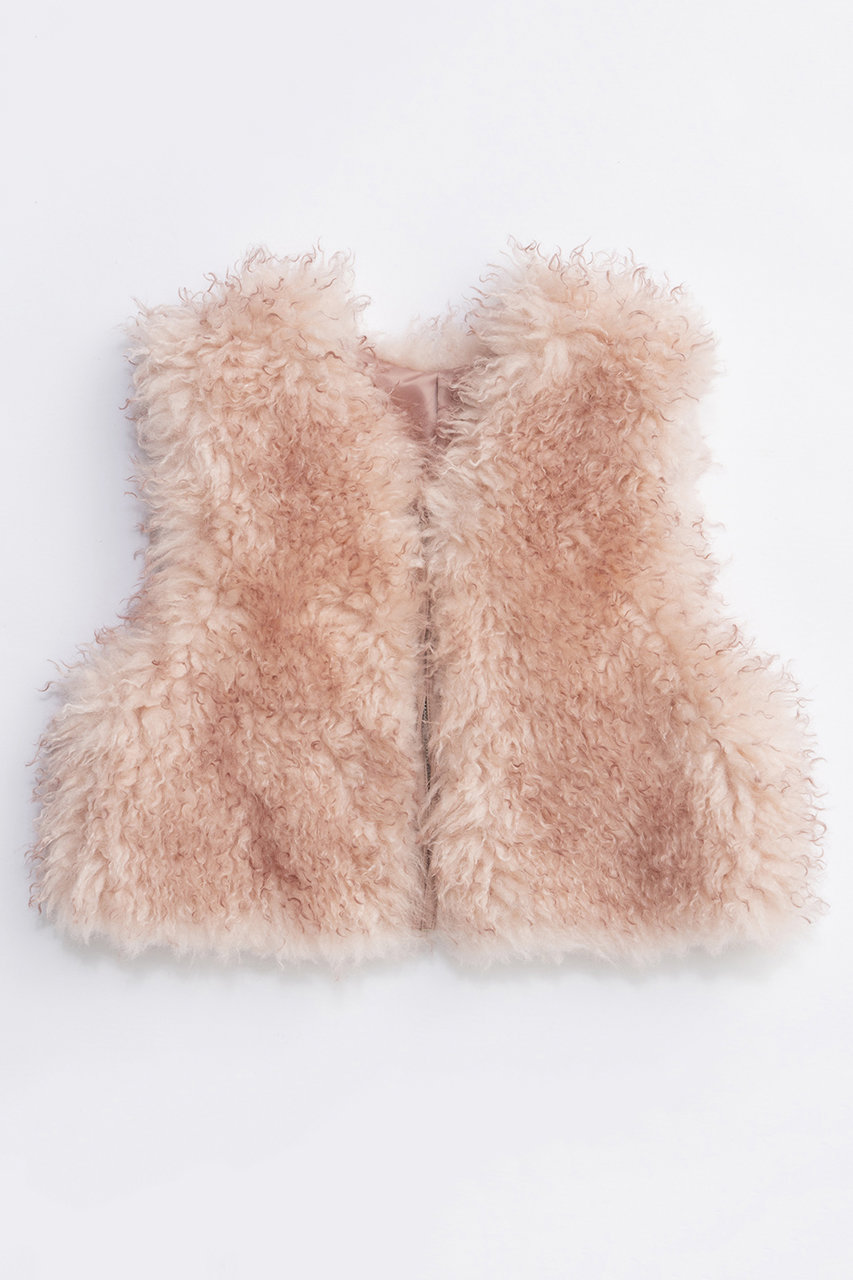 twins⭐︎mamaMARIED'OR/新品/フード付ファーベスト フードFUR ベスト | Whim Gazette(ウィム ガゼット)レディース