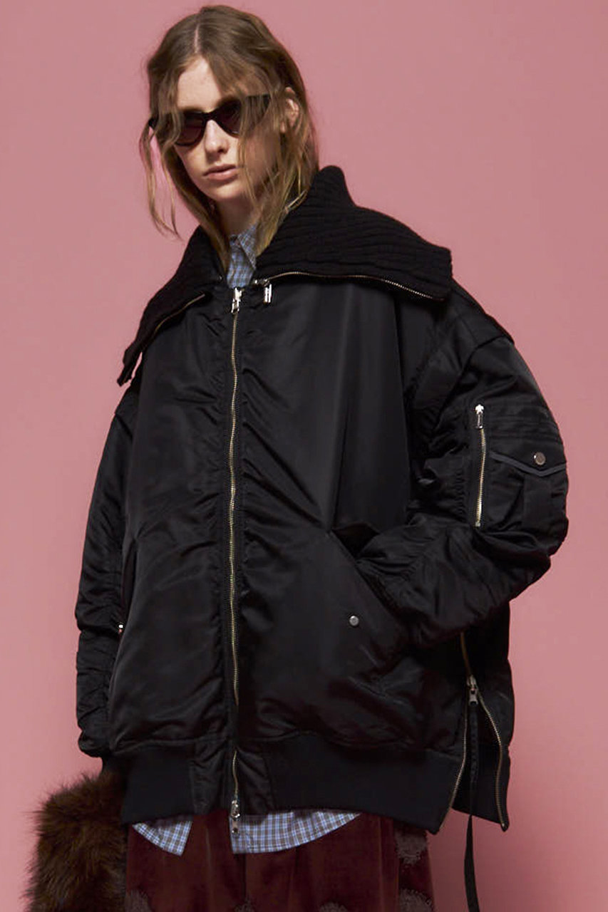 MAISON SPECIAL(メゾンスペシャル) Multiway Puffer Blouson マルチウェイパッファーブルゾン レディース JPN：M 【中古】【ブランド古着バズストア】 MAISON SPECIAL(メゾンスペシャル)｜Multiway Knit Collar MA-1/マルチ