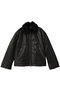 2way Collar faux Leather Blouson/2WAYカラーフェイクレザーブルゾン メゾンスペシャル/MAISON SPECIAL BLK(ブラック)