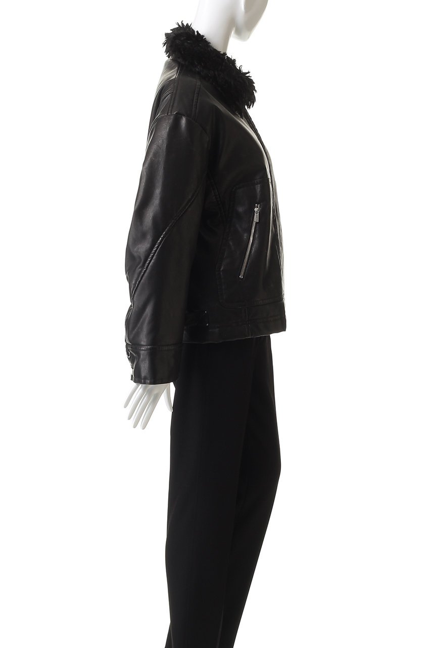 MAISON SPECIAL(メゾンスペシャル)｜2way Collar faux Leather Blouson