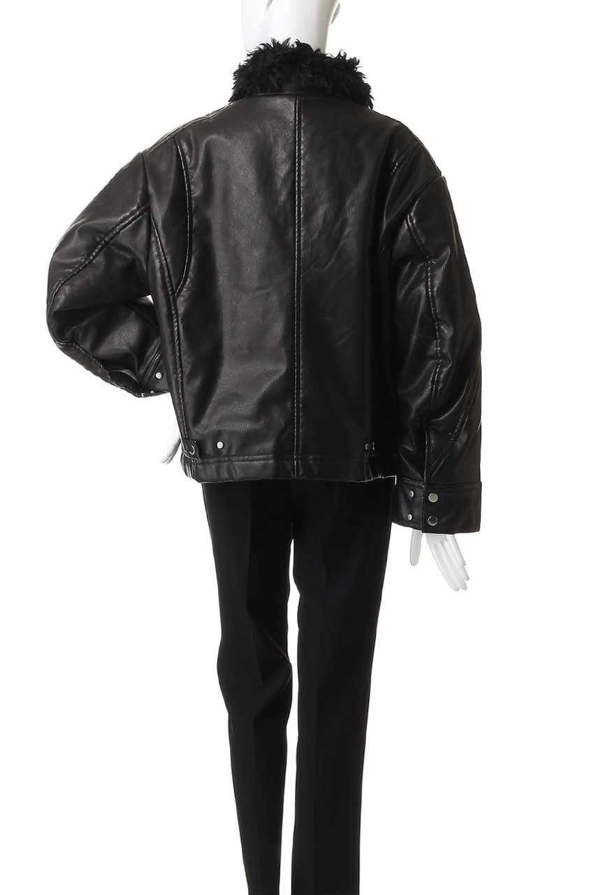 MAISON SPECIAL(メゾンスペシャル)｜2way Collar faux Leather Blouson