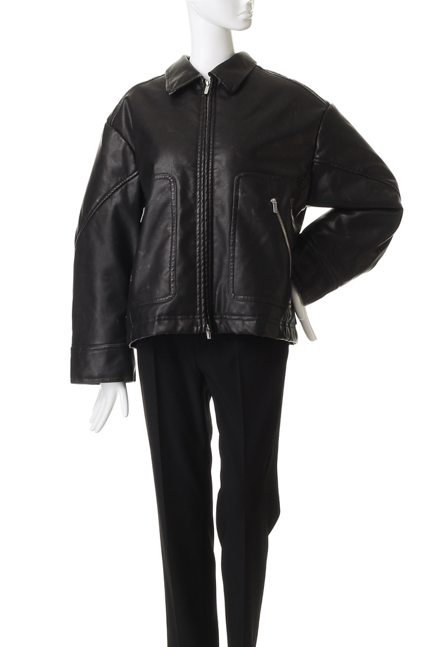 MAISON SPECIAL(メゾンスペシャル)｜2way Collar faux Leather Blouson