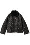 2way Collar Small Flower faux Leather Blouson/2WAYカラースモールフラワーフェイクレザーブルゾン メゾンスペシャル/MAISON SPECIAL BLK(ブラック)